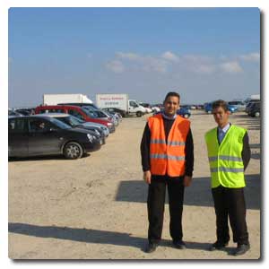 trabajadores del parking
